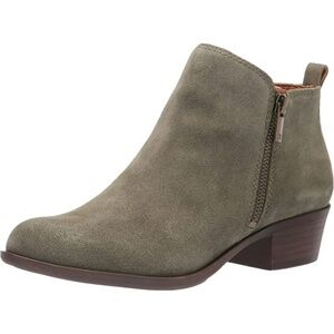 Lucky Brand Basel Ankle Olive Booties